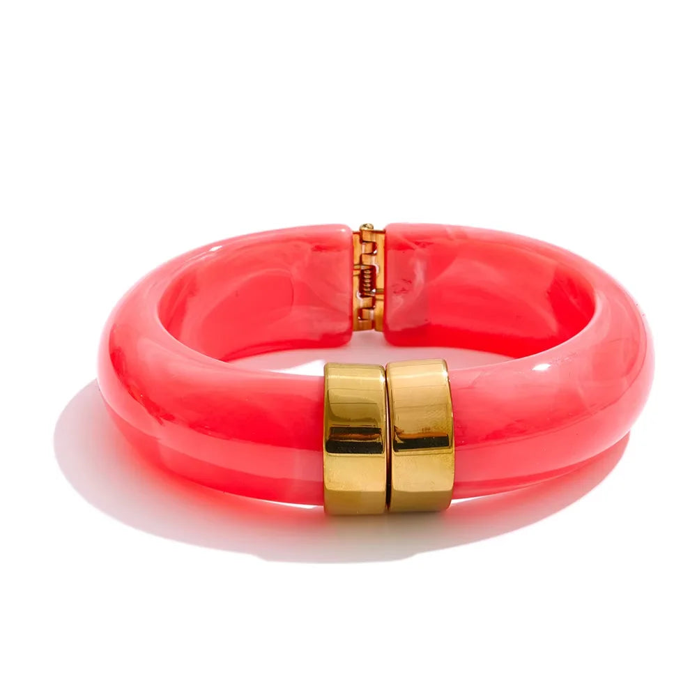 Acrylic Thick Bangle Bracelet