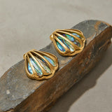 Abalone Shell Stud Earrings
