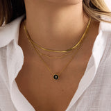 Black and White Crystal Complete 4-piece Jewelry Set