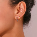 Mini O-Shape Huggie Hoop Earrings – Waterproof 18K Gold Plated Earrings | Ezra Gems