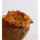 Amber Resin Geometric Bead Chain Bracelet – Waterproof 18K Gold Plated Bracelet | Ezra Gems