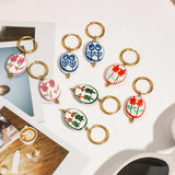 Dainty Ceramic Hoop Earrings - Earrings