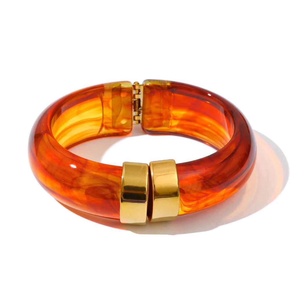 Acrylic Thick Bangle Bracelet