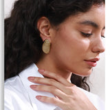 Resin Geometric Stud Earrings