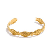 Ocean Charm Cuff Bracelet