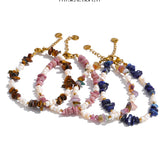 Stone & Pearl Resin Bead Bracelet