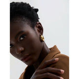 Round Chunky Hoop Earrings