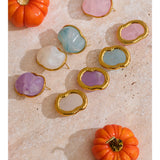 Pastel Candy Resin Stud Earrings – Waterproof 18K Gold Plated Earrings | Ezra Gems