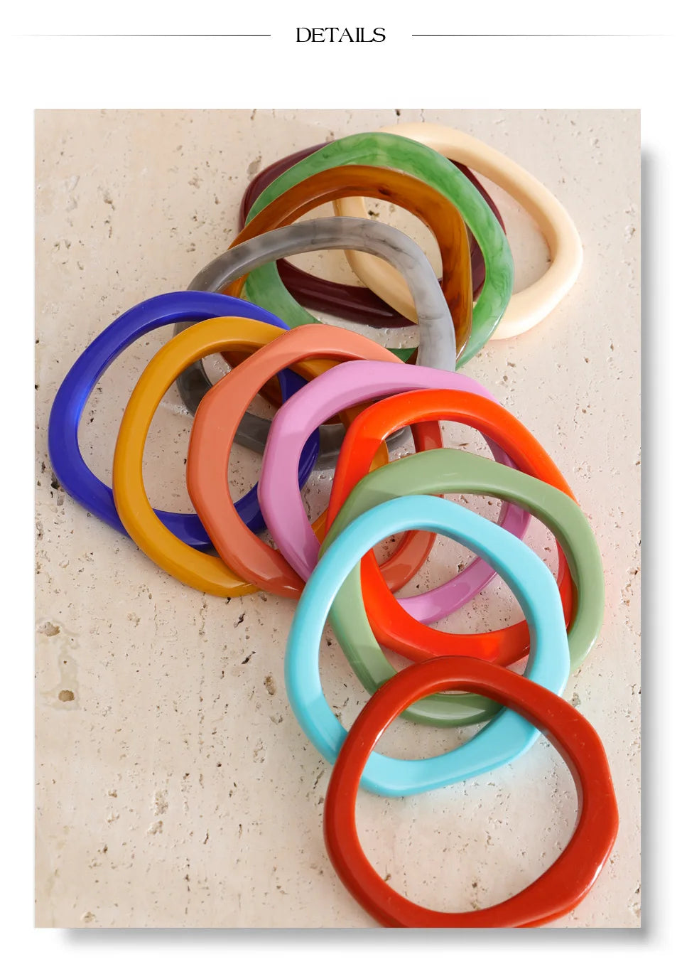 Candy Resin Y2K Bangle Bracelet – Waterproof 18K Gold Plated Bracelet | Ezra Gems