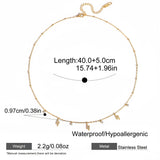 Dainty Crystal Charm Pendant Necklace