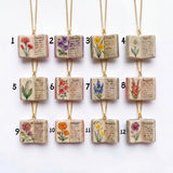 Porcelain Book Locket Necklace