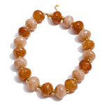 Chunky Resin Round Bead Necklace – Waterproof 18K Gold Plated Necklace | Ezra Gems