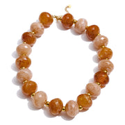 Chunky Resin Round Bead Necklace – Waterproof 18K Gold Plated Necklace | Ezra Gems