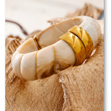 Resin Wide Statement Bangle
