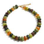 Colorful Resin Bead Chain Necklace – Waterproof 18K Gold Plated Necklace | Ezra Gems