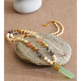Wood Bead Statement Necklace