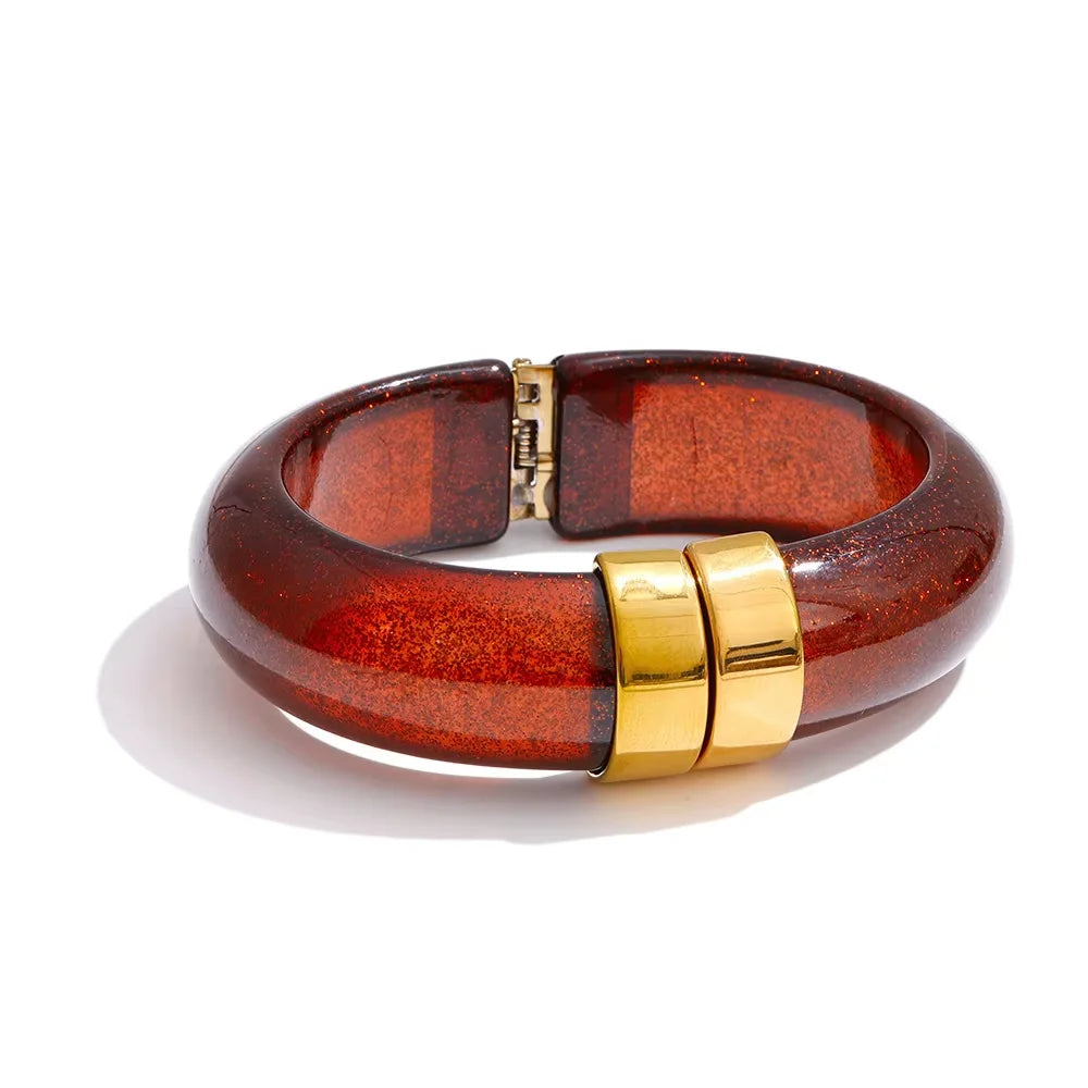Acrylic Thick Bangle Bracelet
