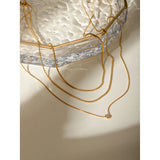 Three Layer Y Shape Necklace – Waterproof 18K Gold Plated Necklace | Ezra Gems