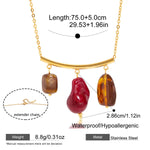 Vintage Resin Heart Pendant Necklace – Waterproof 18K Gold Plated Necklace | Ezra Gems