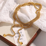 Multi-Layer Square Pearl Necklace – Waterproof 18K Gold Plated Necklace | Ezra Gems