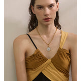 Angel Pendant Toggle Necklace