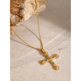 Colorful Cross Pendant Necklace