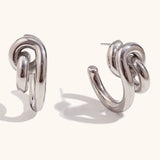 Unique Lock Stainless Steel Earrings – Waterproof 18K Gold Plated Earrings | Ezra Gems
