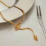 Snake Pendant Statement Necklace