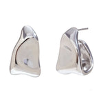 Geometric Trapezoid Creole Hoop Earrings – Waterproof 18K Gold Plated Earrings | Ezra Gems