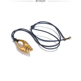 Conch Shell Leather Pendant Necklace