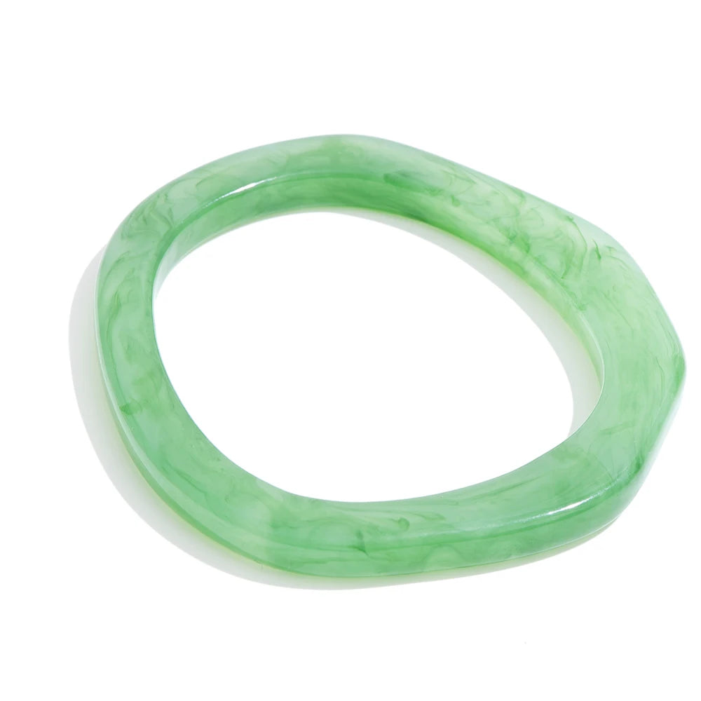 Candy Resin Y2K Bangle Bracelet – Waterproof 18K Gold Plated Bracelet | Ezra Gems