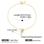 Circle Cross Pendant Necklace – Waterproof 18K Gold Plated Necklace | Ezra Gems