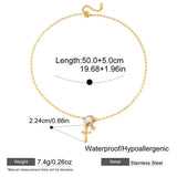 Circle Cross Pendant Necklace – Waterproof 18K Gold Plated Necklace | Ezra Gems