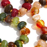 Colorful Resin Bead Chain Necklace – Waterproof 18K Gold Plated Necklace | Ezra Gems