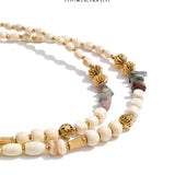 Wood Bead Statement Necklace