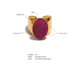 Stone Wide Band Ring