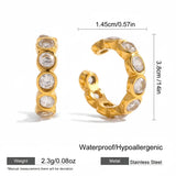 Cubic Zirconia Clip Earrings