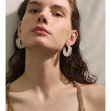 Acetate Chunky Hoop Earrings