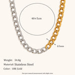 Minimalist Cuban Polished Chain Necklace – Waterproof 18K Gold Plated Necklace | Ezra Gems