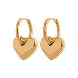 Star Moon Heart Huggie Hoop Earrings