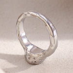 Champagne Zircon Thin Band Ring – Waterproof 18K Gold Plated Ring | Ezra Gems