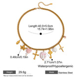 Cross Charm Cluster Necklace