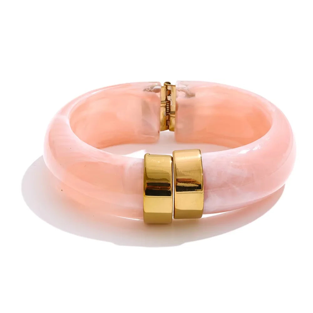 Acrylic Thick Bangle Bracelet