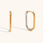 Long O-Shaped Hoop Earrings – Waterproof 18K Gold Plated Earrings | Ezra Gems