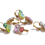 Crystal Candy Stud Earrings – Waterproof 18K Gold Plated Earrings | Ezra Gems