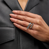 Polished Sculptural Statement Ring – Waterproof 18K Gold Plated Ring | Ezra Gems