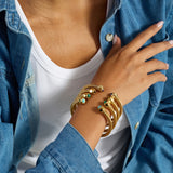 Natural Stone Turquoise Cuff Bracelet