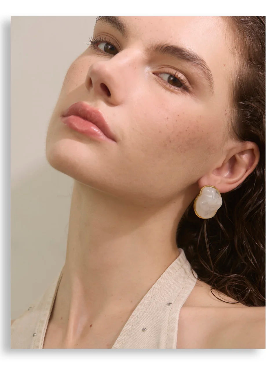 Pastel Candy Resin Stud Earrings – Waterproof 18K Gold Plated Earrings | Ezra Gems