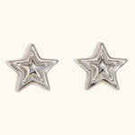 Double-Layer Pentagram Star Earrings – Waterproof 18K Gold Plated Earrings | Ezra Gems