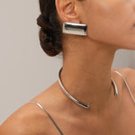 Smooth Glossy Stainless Steel Choker – Waterproof 18K Gold Plated Necklace | Ezra Gems